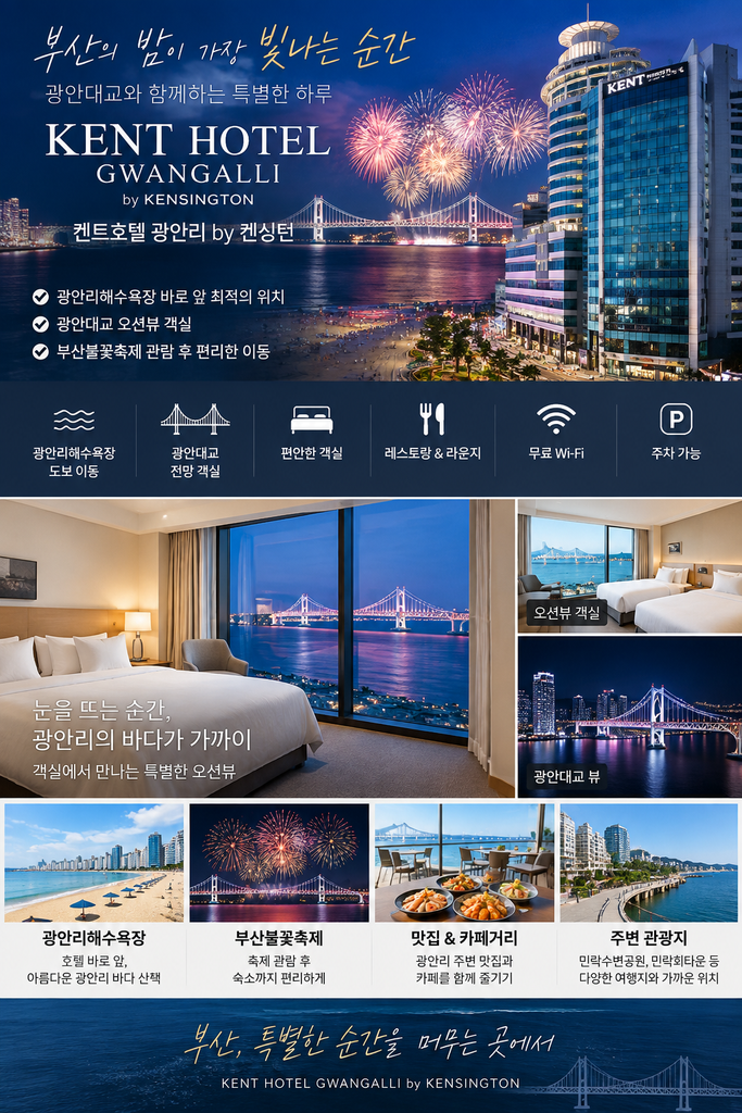 부산불꽃축제 숙소 추천|켄트호텔 광안리 오션뷰·광안대교 호텔 1 ChatGPT Image 2026년 9월 12일 오후 07 16 48